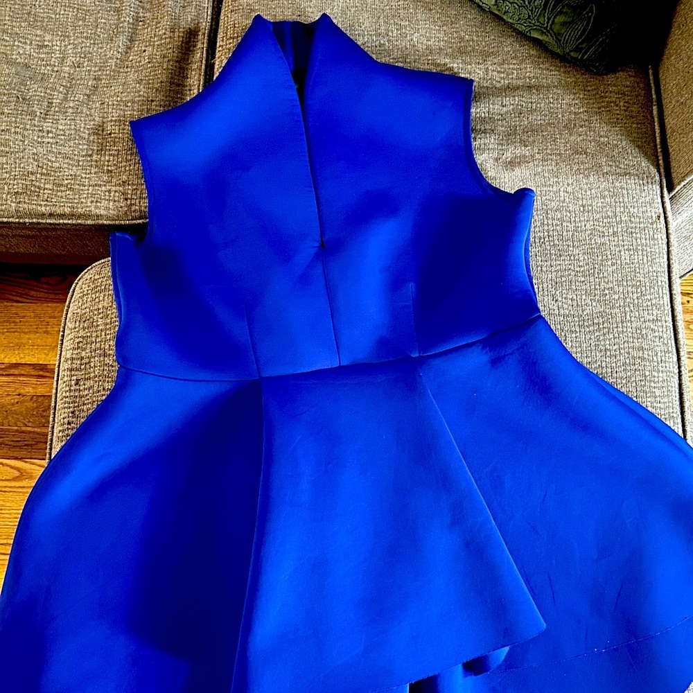 Vibrant royal peplum top